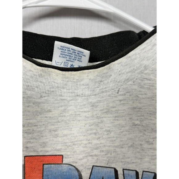 Vintage 90s Davey Allison Mac Tools NASCAR Racing Graphic T Shirt L Gray Tultex - Picture 6 of 14